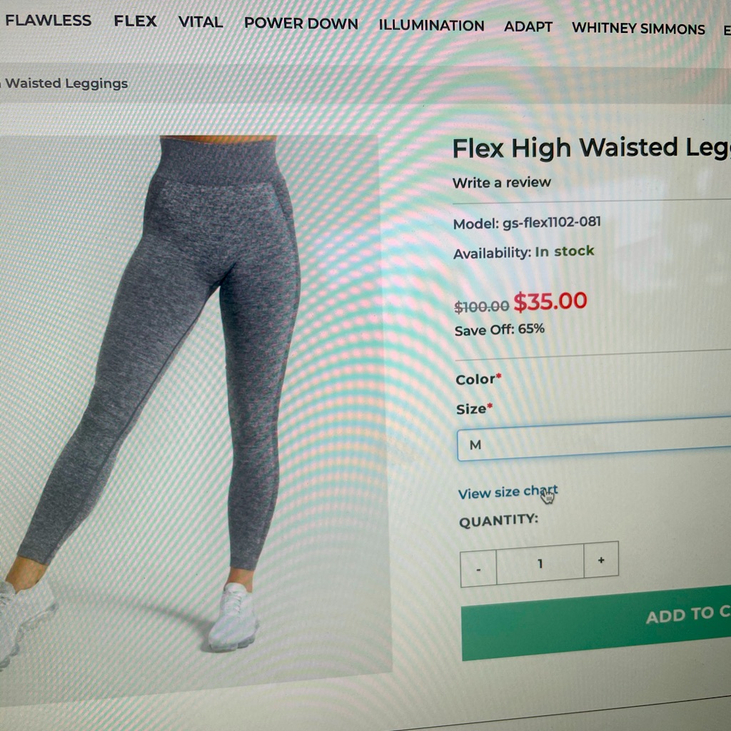 Gym Shark Flex High Waisted Leggings